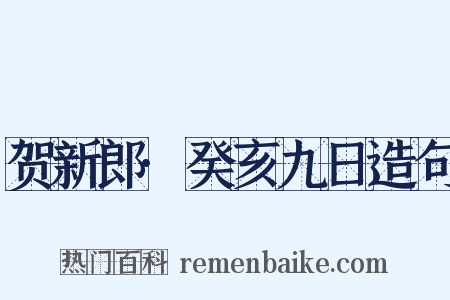 贺新郎·癸亥九日造句是什么意思的图片